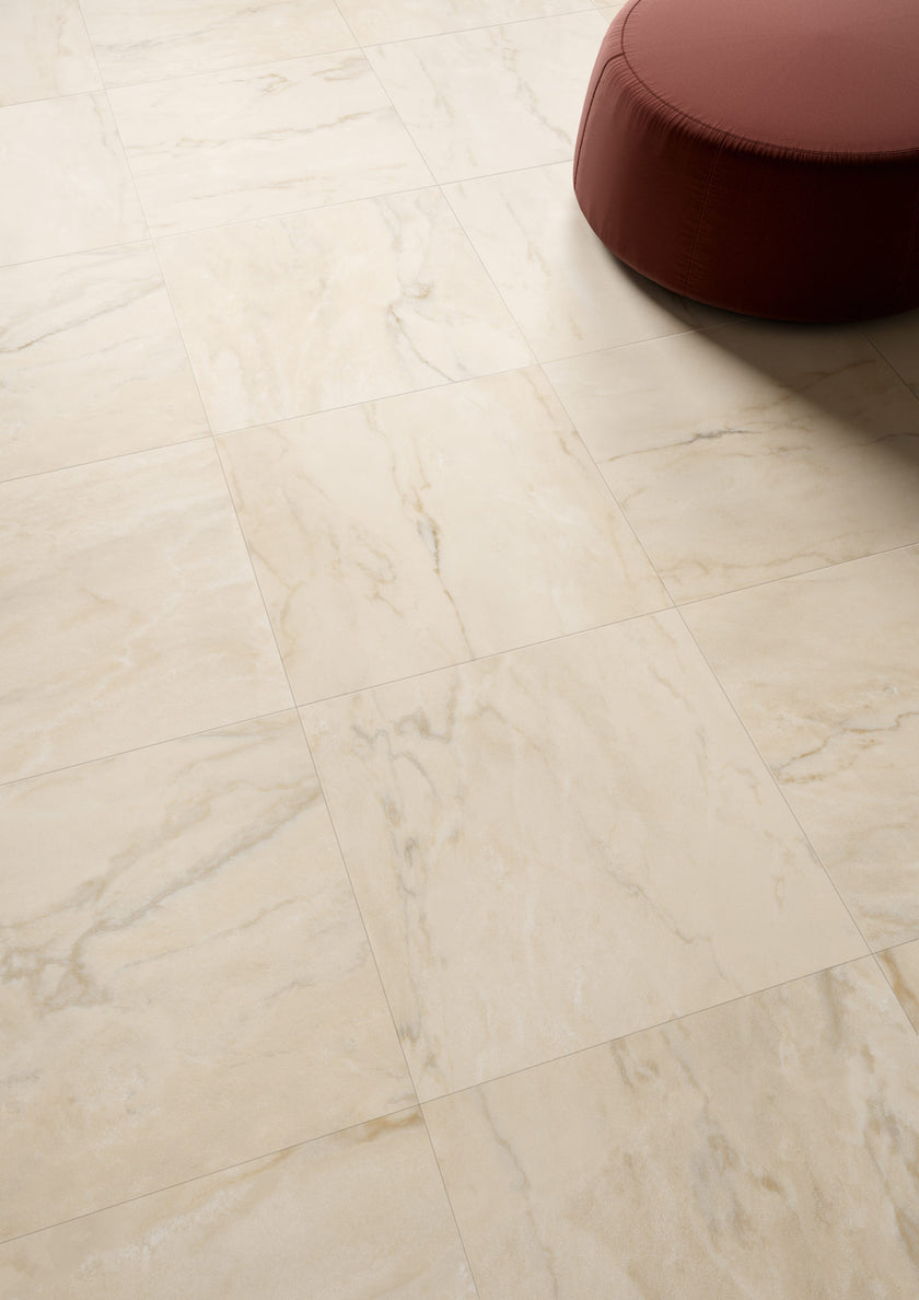 Fioranese Sound of Marbles Rosa Cipria en situation — carrelage effet marbre