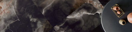 Fioranese Unica Deep Dark en situation — carrelage effet onyx
