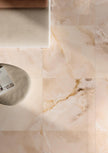 Fioranese Unica Misty Rose en situation — carrelage effet onyx