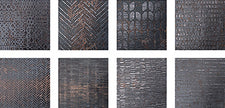Serenissima Costruire Nero (set de 8) — carrelage effet métal