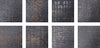 Serenissima Costruire Nero (set de 8) — carrelage effet métal