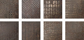 Serenissima Costruire Ruggine (set de 8) — carrelage effet métal
