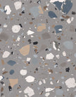 Carrelage Sant'Agostino Deconcrete Maxi Grey, grès cérame effet terrazzo