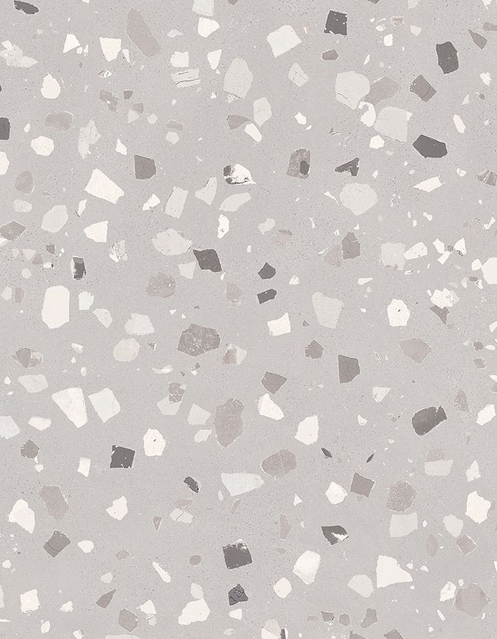 Carrelage Sant'Agostino Deconcrete Medium Pearl, grès cérame effet terrazzo