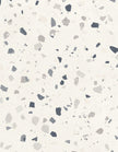 Carrelage Sant'Agostino Deconcrete Medium White, grès cérame effet terrazzo