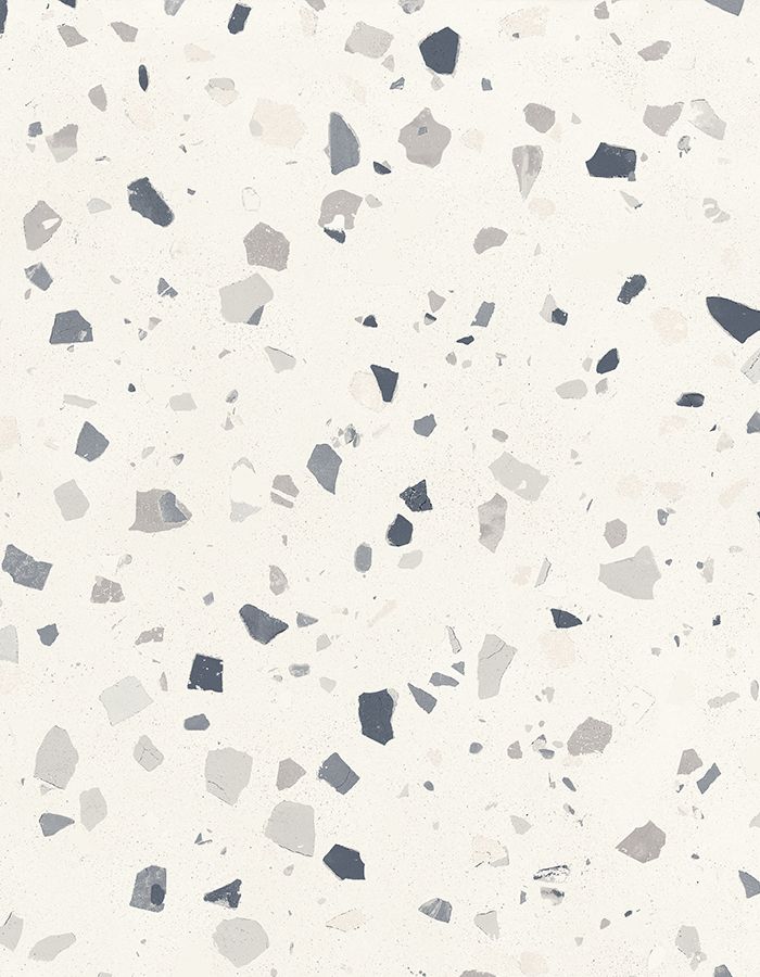 Carrelage Sant'Agostino Deconcrete Medium White, grès cérame effet terrazzo