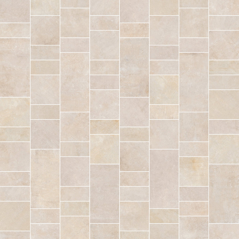 NOVOCERAM SÉRAC BANDES ROMAINES DOMITIA OUTDOOR PLUS 20 mm — Craie