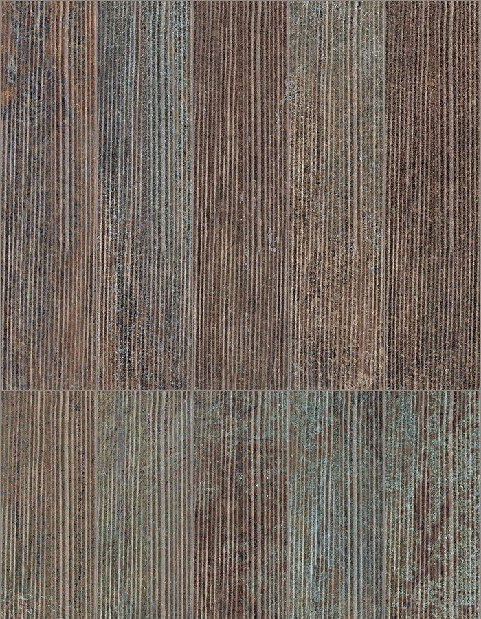 Carrelage Sant'Agostino Dripart Drip Lines Bronze, grès cérame