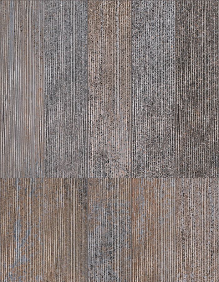 Carrelage Sant'Agostino Dripart Drip Lines Iron, grès cérame