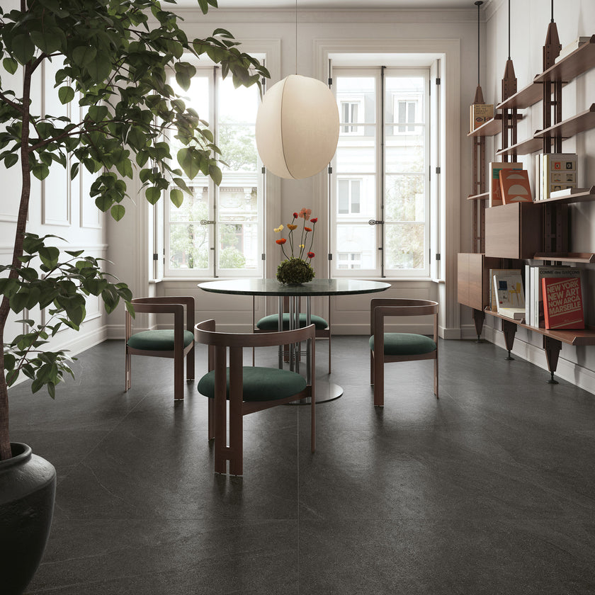 Serenissima Eclettica Nero — carrelage effet pierre