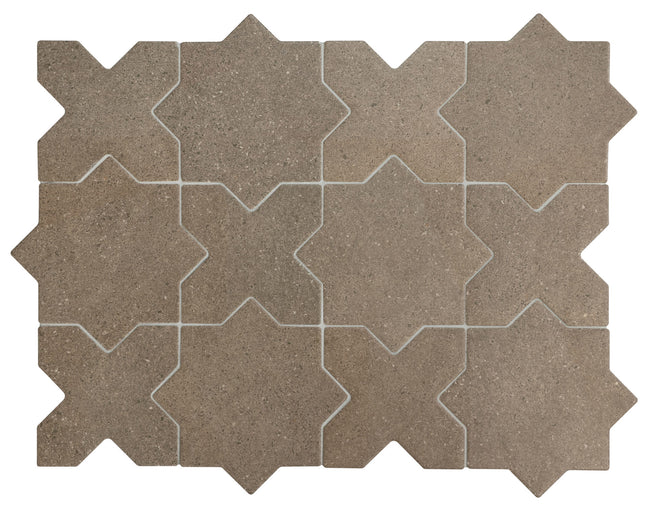 Carrelage Elda 12 x 12 cm Cross Coffee