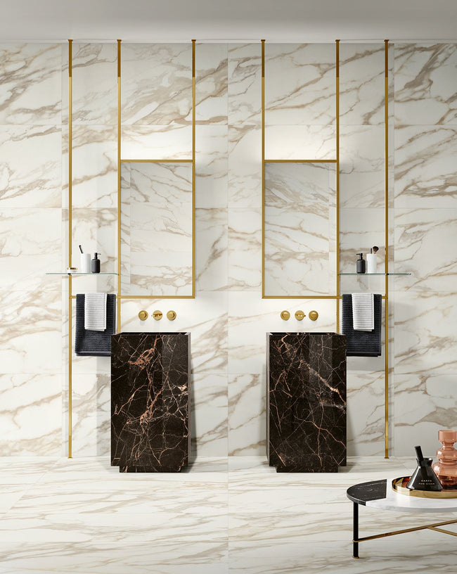MARGRES ENDLESS 60x120 Calacatta Gold Smooth (Rectifié) en ambiance