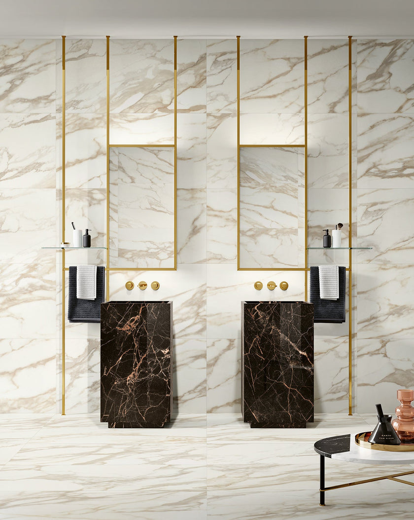 MARGRES ENDLESS 60x120 Calacatta Gold Smooth (Rectifié) en ambiance