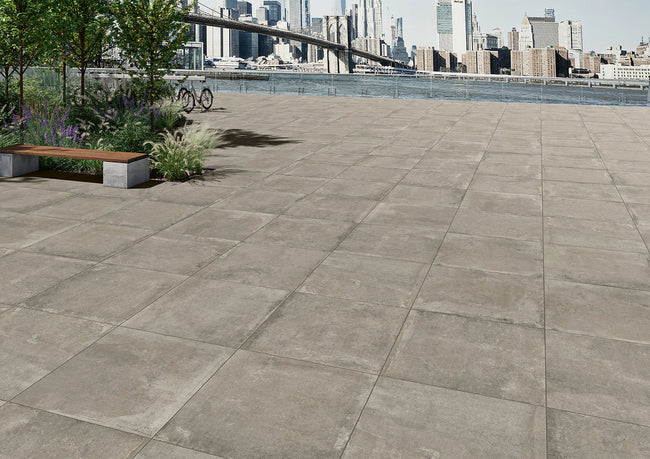 MARGRES EVOKE 90x90 20mm Grey Antidérapant en ambiance