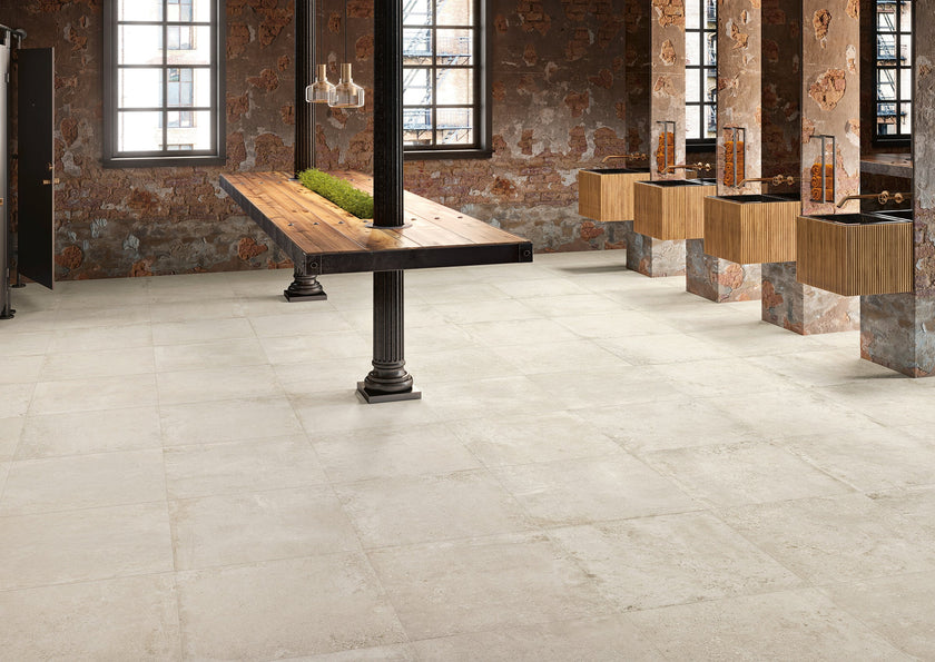 MARGRES EVOKE 60x60 White Naturel Rectifié en ambiance