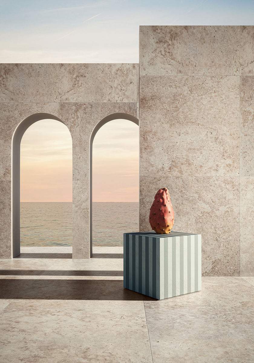 Serenissima Grande in Falda Perlato Di Sicilia — carrelage effet marbre