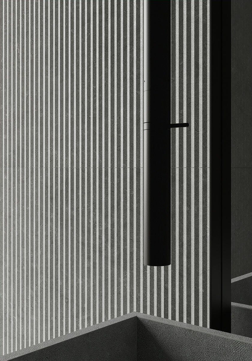 LIVING CERAMICS NOON ANTHRACITE ARROW 60x120 DUCTILE RELIEF