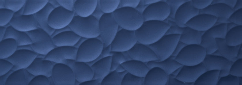 LOVE TILES GENESIS LEAF DEEP BLUE 35x100 MAT