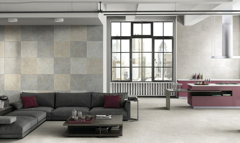 CENTURY GLAM BIANCO 80x80 BRUSHED