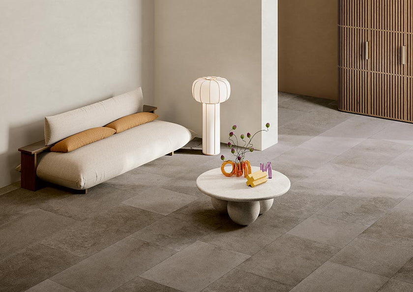 Fioranese Autentica Grey en situation — carrelage effet pierre