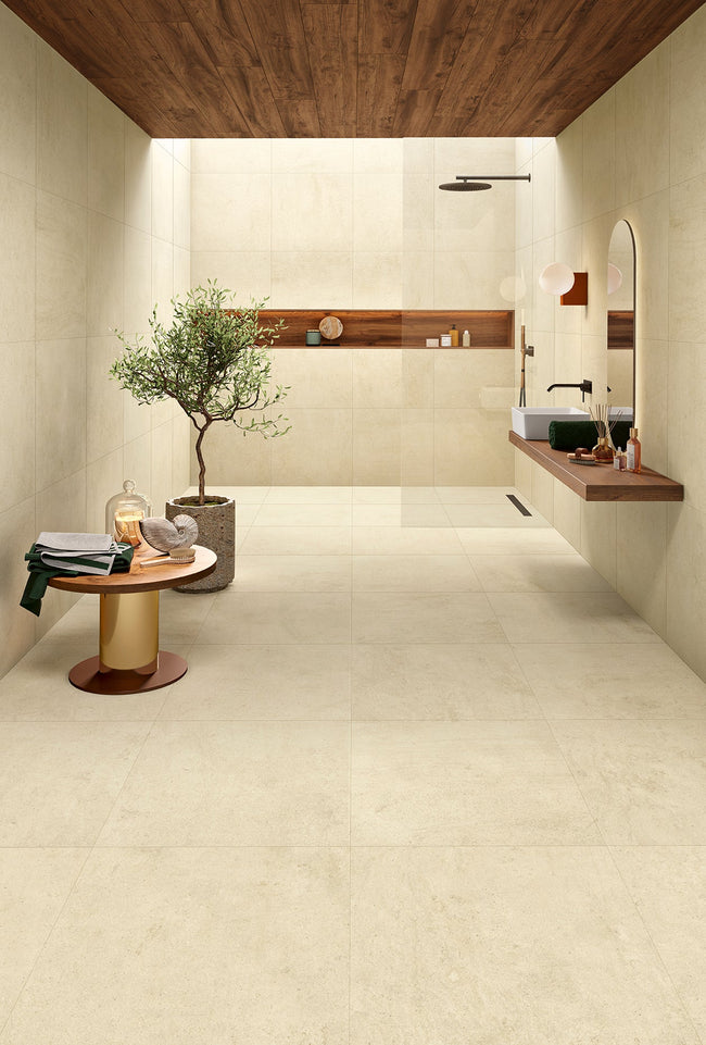 MARGRES HYBRID 60x60 White Naturel Rectifié en ambiance