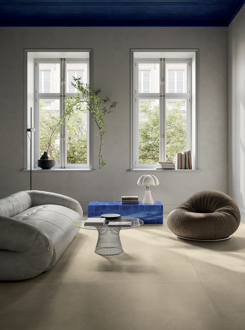 Serenissima Infinita Champagne — carrelage effet béton