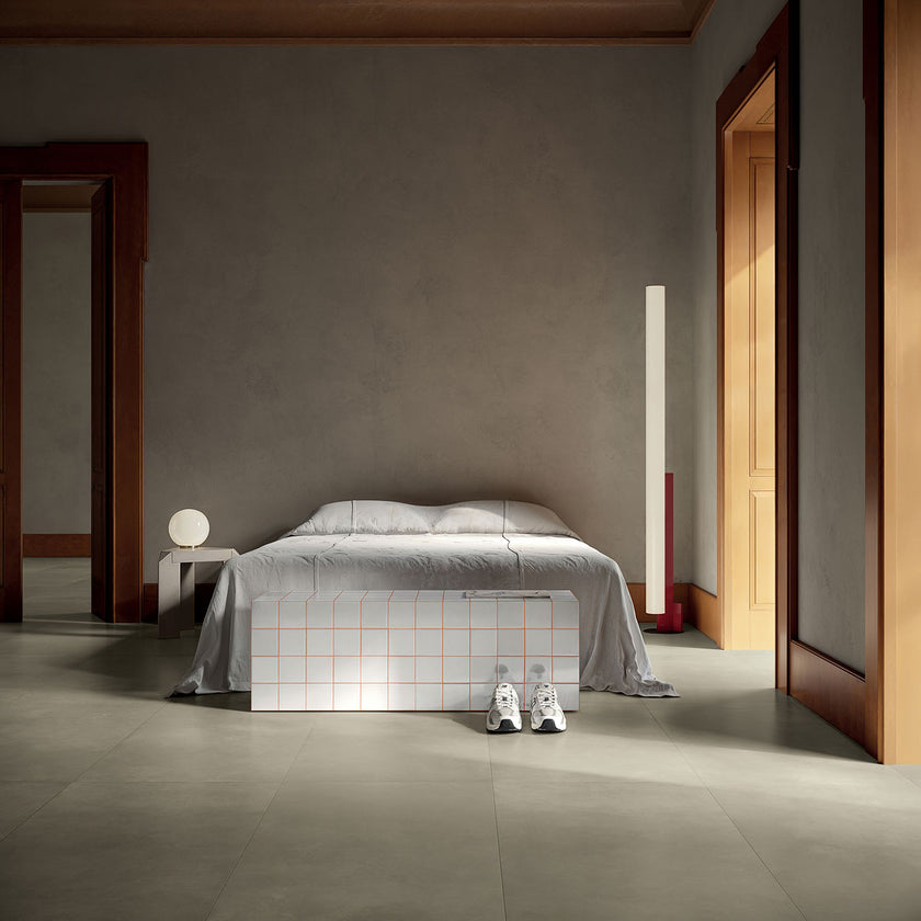 Serenissima Infinita Tortora — carrelage effet béton