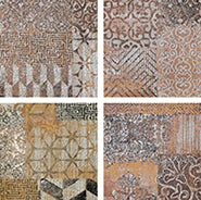 Serenissima Studio 50 Red S/4 — carrelage effet béton