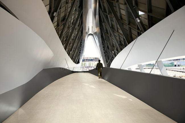 MARGRES LINEA SUBWAY 100x100 White Naturel Rectifié en ambiance