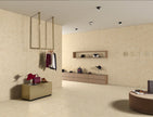 Carrelage Margres Linea Slabstone Beige naturel rectifié en ambiance