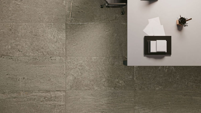 NOVOCERAM LOSA BORDURES CASTRUM OUTDOOR PLUS 20 mm — Dolomite, vue zénithale