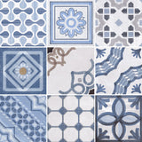 FIORANESE CEMENTINE SHINY MIX BLUE LUCIDO 20x20