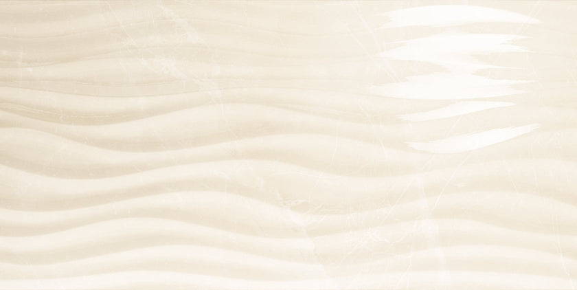 LOVE TILES MARBLE CURL CREAM 35x70 SHINE