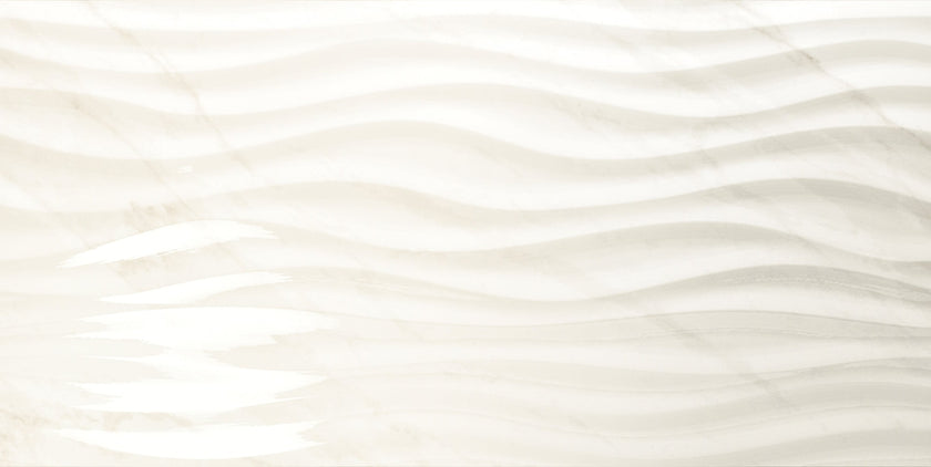 LOVE TILES MARBLE CURL WHITE 35x70 SHINE