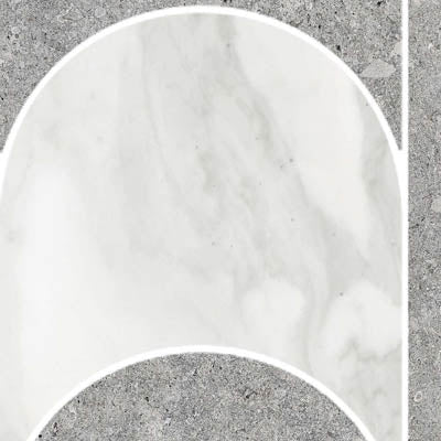MAGICA Marmo Apuano Mos. 29,6x39,6 Dome Shade cm