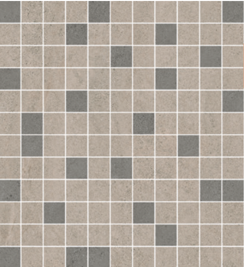 MARGRES CONCEPT Mosaïque 2,5x2,5 30x30 Grey Mix Adouci (Rectifié)