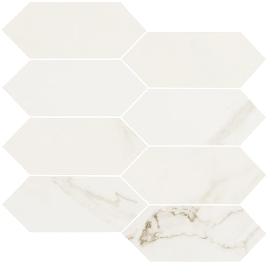 Carrelage Love Tiles Precious Mosaic Hexagon Mix Calacatta 31x31 cm