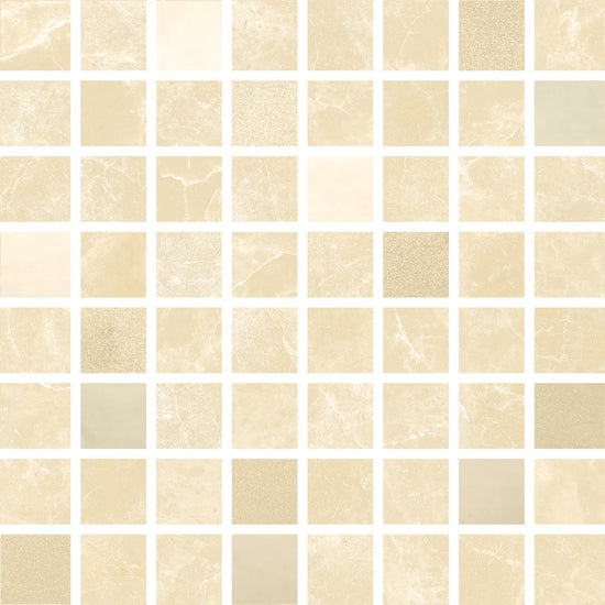 Carrelage Love Tiles Marble Mosaic Cream 17,5x17,5 cm