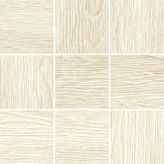 Carrelage Love Tiles Timber Mosaic White 20x20 cm