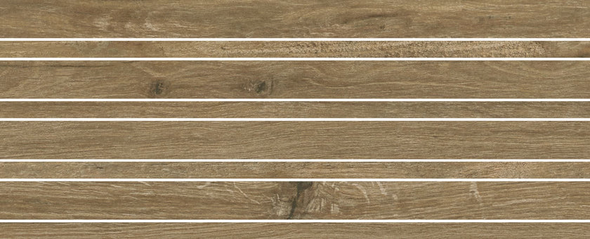 LOVE TILES WOODEN MOSAIQUE RAW 20x49,5 Brown