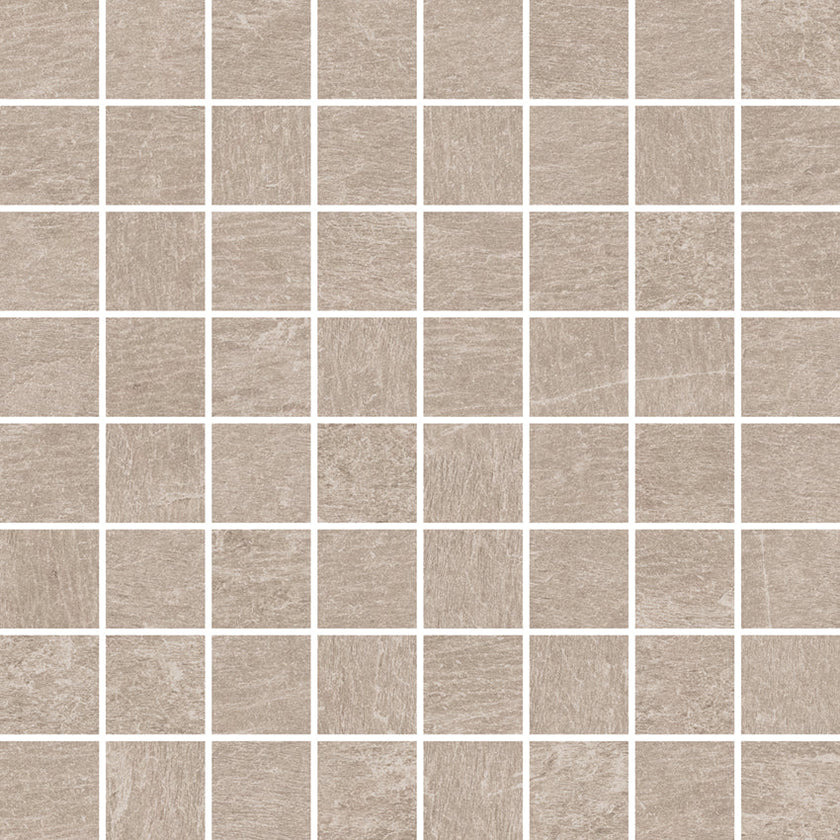 Mosaïque Margres Thunder Light Grey 3,5x3,5 sur trame 30x30