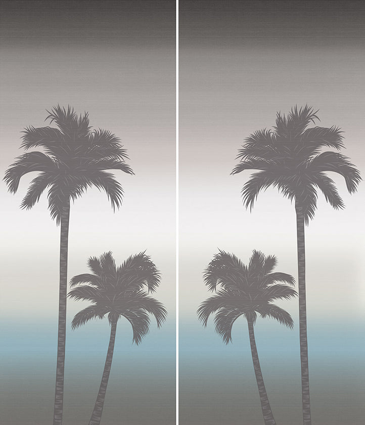Serenissima Showall Palme S/2 Grigio (A+B) — carrelage décor mural