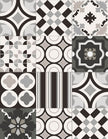 Carrelage Sant'Agostino Patchwork Black&white Mix, grès cérame