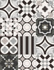 Carrelage Sant'Agostino Patchwork Black&white Mix, grès cérame