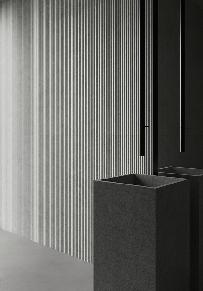 LIVING CERAMICS NOON ANTHRACITE ANGLE 60x120 DUCTILE RELIEF