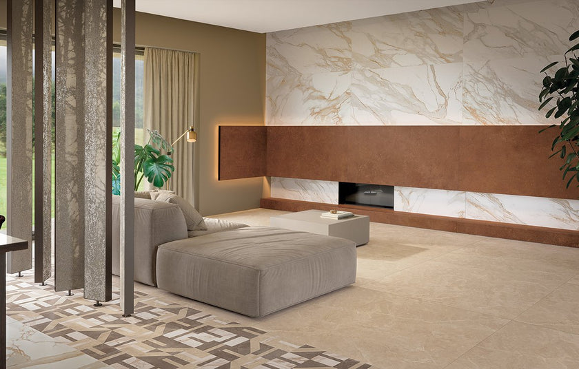 FAP CERAMICHE ROMA STONE PIETRA BEIGE 80x80 SATIN