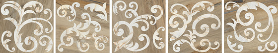 Serenissima Palazzo R. BELLISSIMO Rosa Bellissimo / Leccio Gentile — carrelage effet marbre