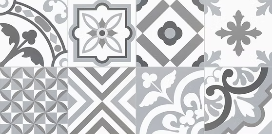 KERION NEOCIM PLUS PATCHWORK GRIS/PLOMB 20X20 10 MM