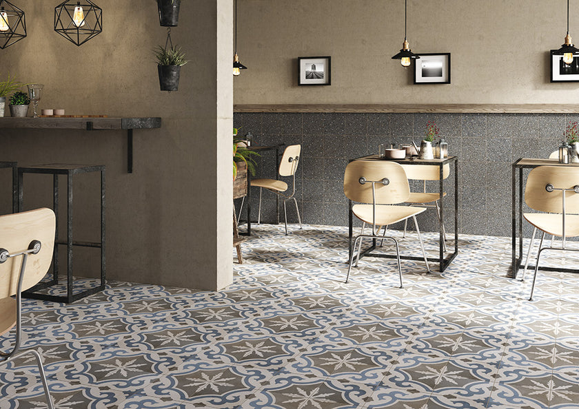 Fioranese Cementine Retrò Retrò 2 en situation — carrelage carreau de ciment