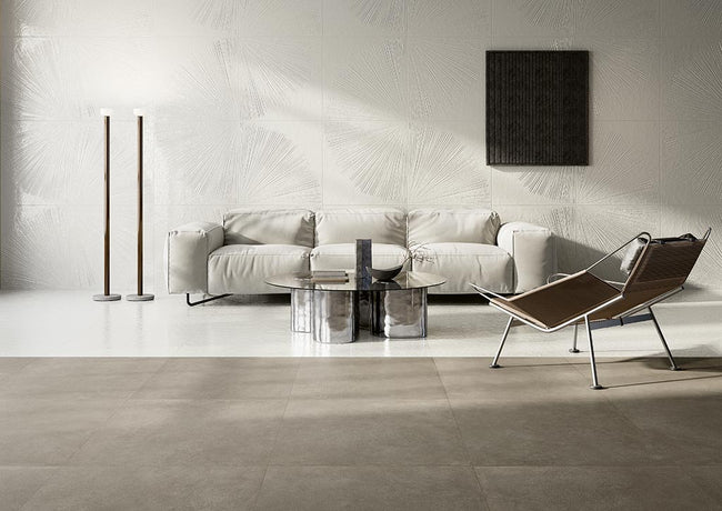 Fioranese Ōgi Grigio03 en situation — carrelage effet béton